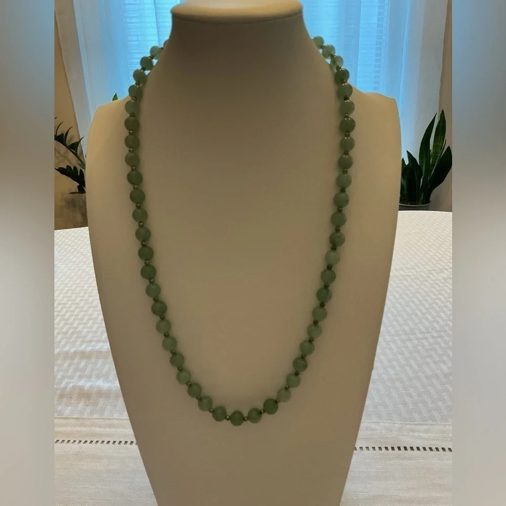 Aventurine Sterling Silver Necklace